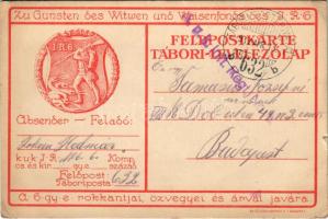 1917 K.u.K. I.R. 6. Zu Gunsten des Witwen und Waisenfonds des I.R. 6. / A cs. és kir. 6. gyalogezred rokkantjai, özvegyei és árvái javára / WWI Austro-Hungarian K.u.K. military, 6th Infantry Regiment charity fund + "K.u.K. Inft. Regt. No. 6." (EB)