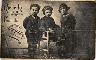Ricordo della Famiglia Nani / Midget family, dwarves, circus artists (non PC) (fa)