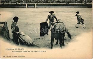 Corrida de Toros, Mazzantini despues de una estocada / Spanish folklore, bullfight (EK)