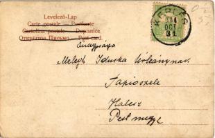 1904 Román juhászbojtár / Romänischer Schafhirte (Cioban) / Romanian folklore, shepherd (EK)