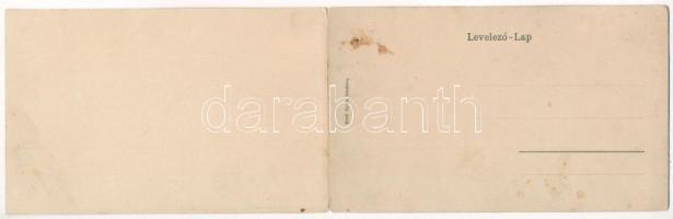 Déva. Kroll Gyula kiadása - 2-részes kinyitható panorámalap / 2-tiled folding panoramacard (fl)