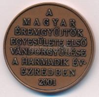 Veres Gábor (1955-) 2001. "MÉE Siófok - 31. Vándorgyűlés" kétoldalas bronz emlékérem (42,5...
