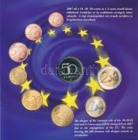 2007. 1Ft-100Ft (7xklf) forgalmi sor szettben,"A Római Szerződés aláírásának 50. évfordulója&qu...