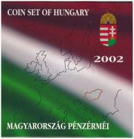 2002. 1Ft-100Ft (7xklf) + 100Ft "Kossuth" forgalmi sor szettben T:BU a belső tok ragasztása elengedett Adamo FO35