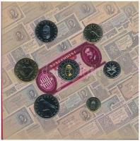 2002. 1Ft-100Ft (7xklf) + 100Ft "Kossuth" forgalmi sor szettben T:BU a belső tok ragasztás...