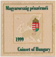 1999. 50f-100Ft (8xklf) "75 éves a Magyar Nemzeti Bank" forgalmi sor dísztokban, belső tok ragasztása kissé elengedett. T:BU kis patina Adamo FO32