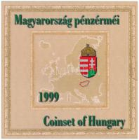 1999. 50f-100Ft (8xklf) "75 éves a Magyar Nemzeti Bank" forgalmi sor dísztokban, belső tok ragasztása minimálisan elengedett. T:PP kis patina Adamo FO32.1
