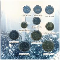 1996. 10f-100Ft (10xklf) "Magyarország pénzérméi" forgalmi sor dísztokban. A tokon a ragas...