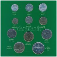 1995. 10f-200Ft (11xklf) forgalmi sor dísztokban, benne 200Ft Ag "Deák", "Magyarorszá...