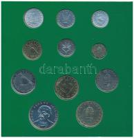 1995. 10f-200Ft (11xklf) forgalmi sor dísztokban, benne 200Ft Ag "Deák", "Magyarorszá...