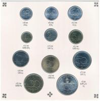 1993. 10f-200Ft (11xklf) forgalmi sor, benne 200Ft Ag "MNB", "Magyarország pénzérméi&...