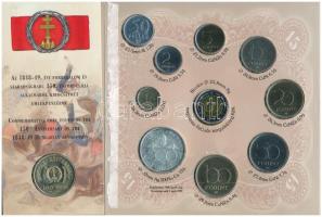 1998. 50f-200Ft (10xklf) forgalmi sor + 1998. 100Ft alpakka "1848-1849. Szabadságharc 150. évfo...