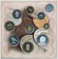 1998. 50f-200Ft (10xklf) forgalmi sor, dísztokban, belső borító ragasztása kissé elengedett, a 100Ft...