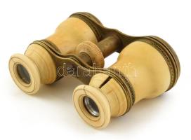 Régi színházi látcső sérüléssel, 9,5×7 cm