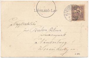 1901 Karánsebes, Caransebes; Görögkeleti román templom. H. Rosenfeld kiadása / Greek Orthodox Romani...