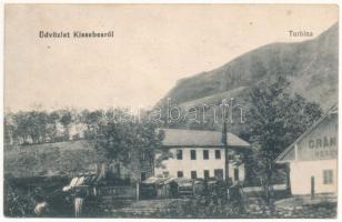 1916 Kissebes, Poieni (Kolozs); Turbina villanytelep, gránitkőbányák részvénytársaság / turbine power station, granite quarries (EK)