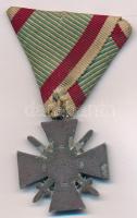 1943. "Tűzkereszt I. fokozata" oxidált hadifém kitüntetés mellszalaggal T:XF,VF
Hungary 1...