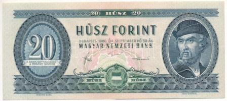 1980. 20Ft kissé eltolódott nyomat T:F szép papír Adamo F17