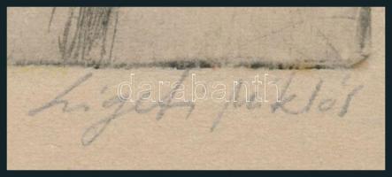 Ligeti Miklós (1982-): Jobb félni, mint megijedni?. Rézkarc, papír, jelzett, számozott (4/10). 11x15...