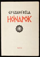 Gy. Szabó Béla: Hónapok. Gy. Szabó Béla (1905-1985) fametszetei. Gy. Szabó Béla (1905-1985) autográf aláírásával a címlapon. (Kolozsvár, 1973), Dacia. Kiadói papírkötésben (lapméret: 42x30 cm).