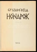 Gy. Szabó Béla: Hónapok. Gy. Szabó Béla (1905-1985) fametszetei. Gy. Szabó Béla (1905-1985) autográf...