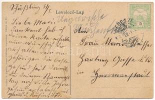 Segesvár, Schässburg, Sighisoara; M. kir. állami polgári leány iskola. Zeidner H. kiadása / girl sch...