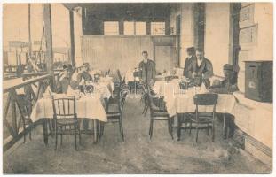 1923 Dés, Dej; Pályaudvari étterem, Vasútállomás étterme, belső / railway station&#039;s restaurant, interior (EK)