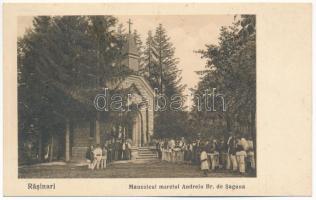 Resinár, Rasinari; Mauzoleul marelui Andreiu Br. de Saguna / mauzóleum. Bucur Hurdubelea kiadása / mausoleum