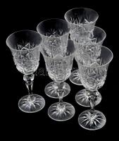 6 db kristály likőrös pohár. hibátlan 16 cm