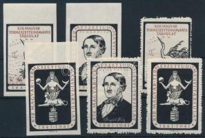 Magyar Természettudományi Társulat 6 db levélzáró