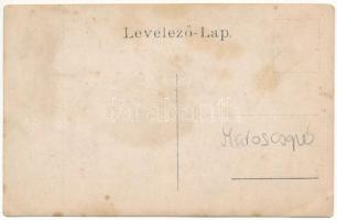 Maroscsapó, Cipau; vasútállomás és vasutasok / railway station and railwaymen. photo (EK)