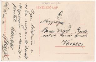 1911 Csák, Csákova, Ciacova; Régi római torony (jelenleg tűzoltó torony). Mesterovits & Jovanovi...