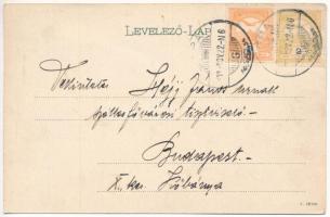 1911 Lippa, Lipova; Fő tér, piacosok / main square, market vendors