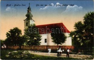 1918 Bród, Nagyrév, Slavonski Brod, Brod na Savi; Grcko istocna crkva / Görögkeleti egyház temploma / church