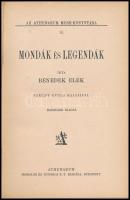 Benedek Elek: Mondák és legendák. Széchy Gyula rajzaival. Az Athenaeum mese-könyvtára 12. Bp., [1929...