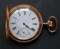 1900 körül Breguet férfi zsebóra Au arany (14K) bruttó 93g, átmérő 50mm, működőképes, megkímélt álla...