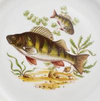 Vohenstrauss porcelán halas kínáló készlet 6+1 db Mindegyik más mintás Matricás, jelzett, apró kopás...