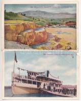 ~1910 Yellowstone National Park - 10-tiled leporellocard (bent til broken)