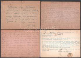 1943 Munkaszolgálatos igazolványi lapja, leszerelési jegy, kisegítő munkásszázad igazolvány, stb