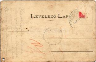 1918 Tápiószele, Gyógyszertár. Hoffer Ignácnál kapható (lyukasztott / punched hole)