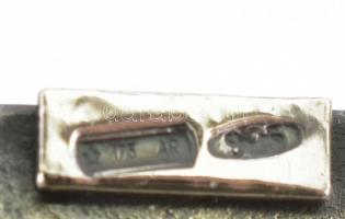 Mini ezüst (Ag) kávédaráló. Jelzett. Mozgatható, kinyitható 46,5 g, 45 mm