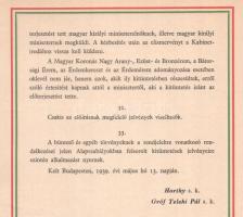 1939 A magyar érdemrend, a magyar arany, ezüst és bronz érdemkereszt és a magyar érdemérem alapszabá...