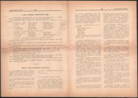 1944 Csonka-gyári Értesítő, gyári röplap, szakadással, 4p