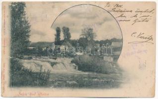 1902 Otocsán, Otocac; Gacka folyó, vízesés. Dane Vuksan kiadása / river, waterfall (fa)