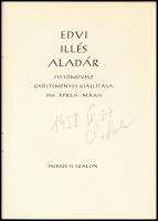 Edvi Illés Aladár festőművész gyűjteményes kiállítása 1958. április-május. Nemzeti Szalon. Kiadói pa...