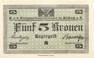 Ausztria/Aschach hadifogolytábor DN 1h, 2h, 10h, 20h, 50h, 1K, 2K, 5K szükségbankjegyek, ritka magya...