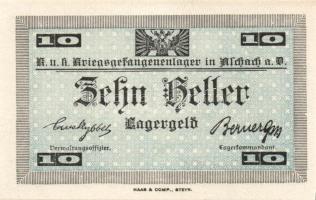 Ausztria/Aschach hadifogolytábor DN 1h, 2h, 10h, 20h, 50h, 1K, 2K, 5K szükségbankjegyek, ritka magya...