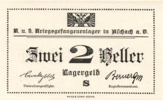 Ausztria/Aschach hadifogolytábor DN 1h, 2h, 10h, 20h, 50h, 1K, 2K, 5K szükségbankjegyek, ritka magya...