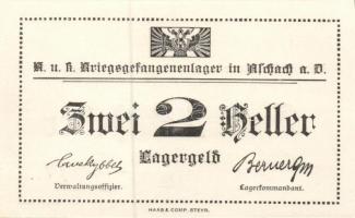 Ausztria/Aschach hadifogolytábor DN 1h, 2h, 10h, 20h, 50h, 1K, 2K, 5K szükségbankjegyek, ritka magya...