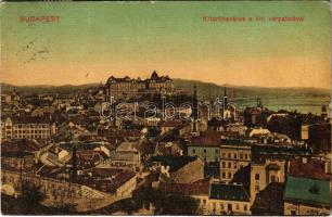 1917 Budapest I. Krisztinaváros a Királyi várpalotával, Tabán (EK)